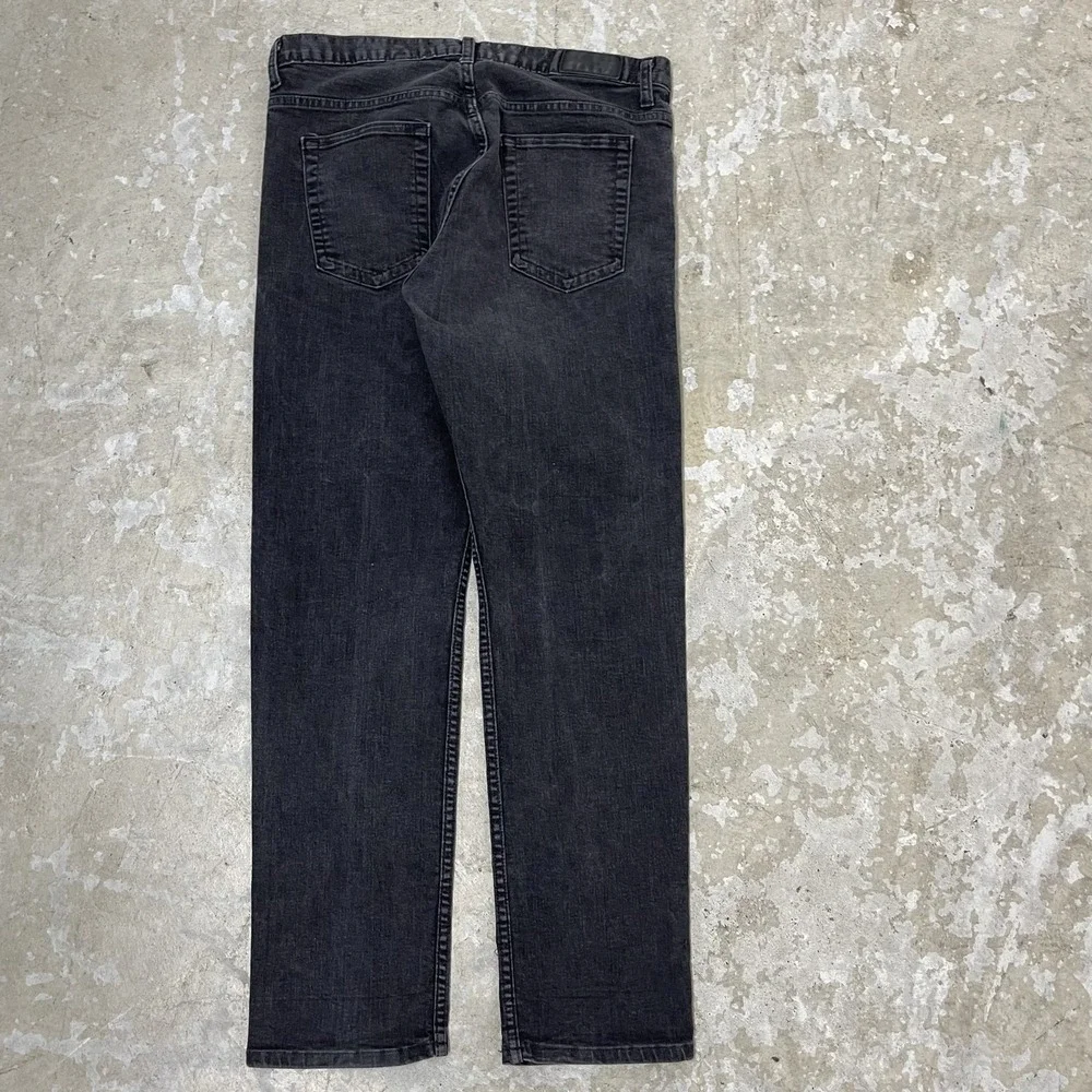 Dearborn‎ Denim Jeans Mens 35 Black Pants USA Straight Stretch Fits 35x31